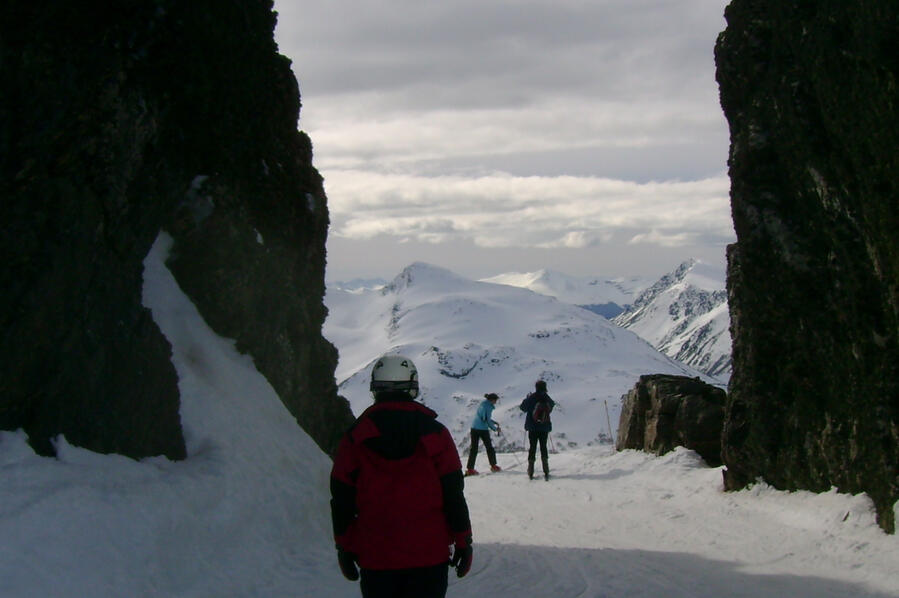 Esquiador en Cerro Castor
